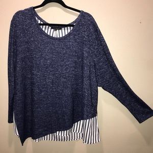 Fun Asymmettrical Double Front sweater/tunic
